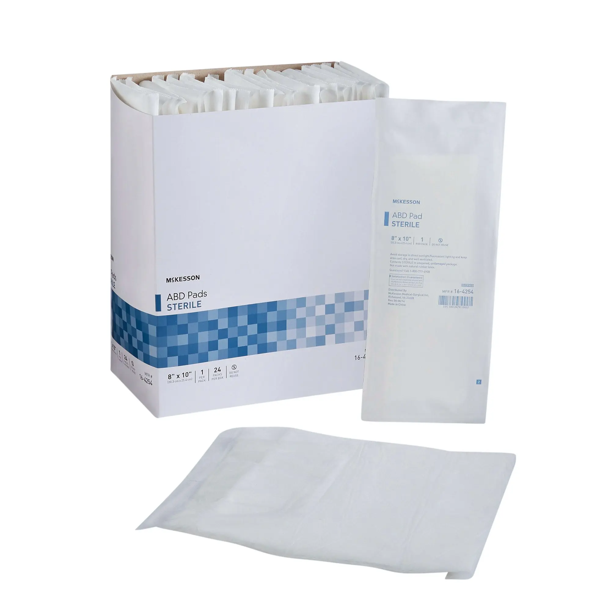 Abdominal Pad 8x10 Inch 1/pk-24/Box