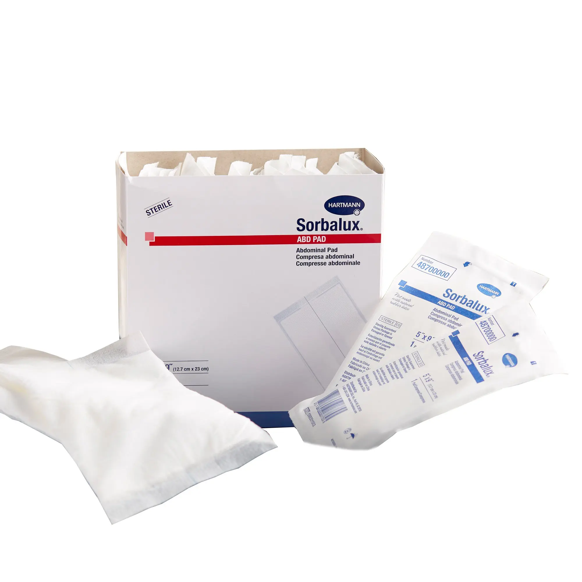 Abdominal Pad Sorbalux 5x9" 1/pK-25/Box