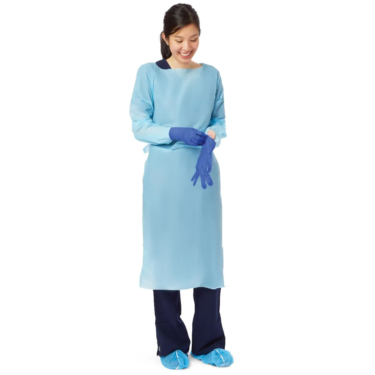 Disposable Premium Open-Back Polyethylene Gown