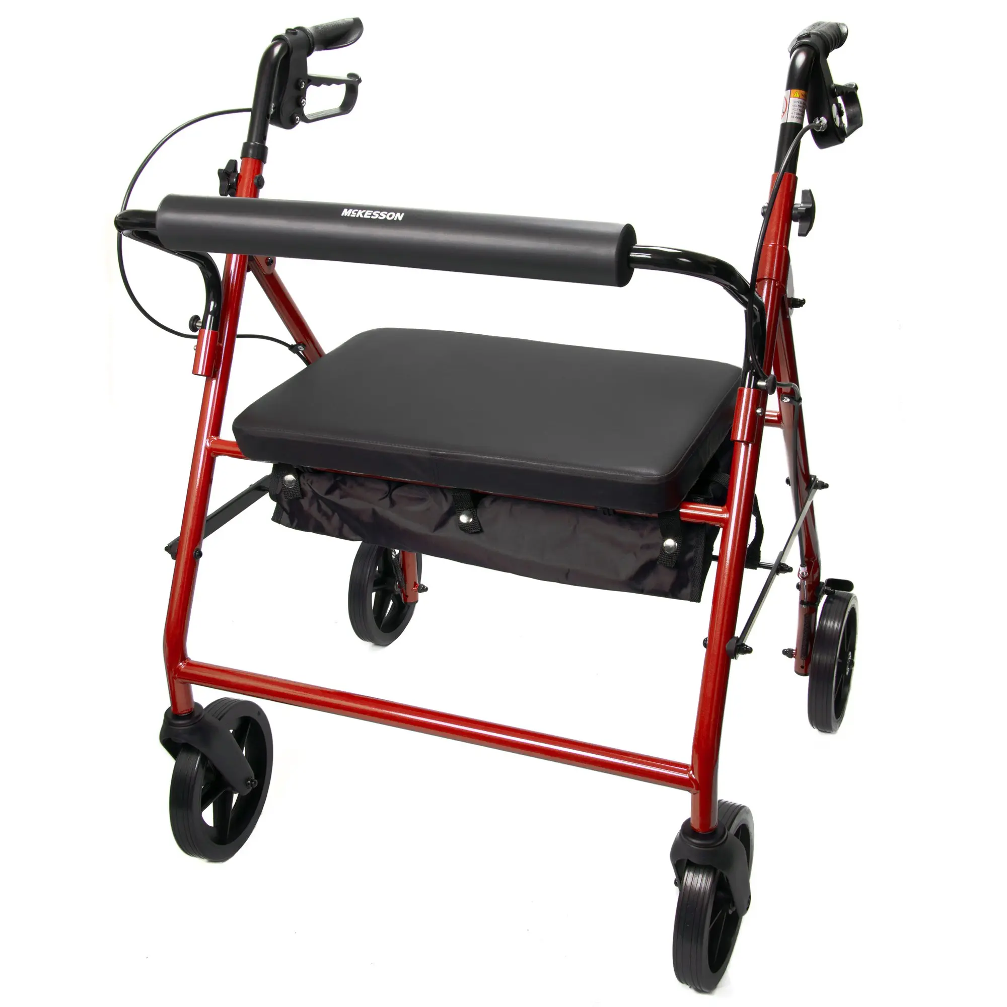 Bariatric Rollator 400 lbs. weight capacity, Red