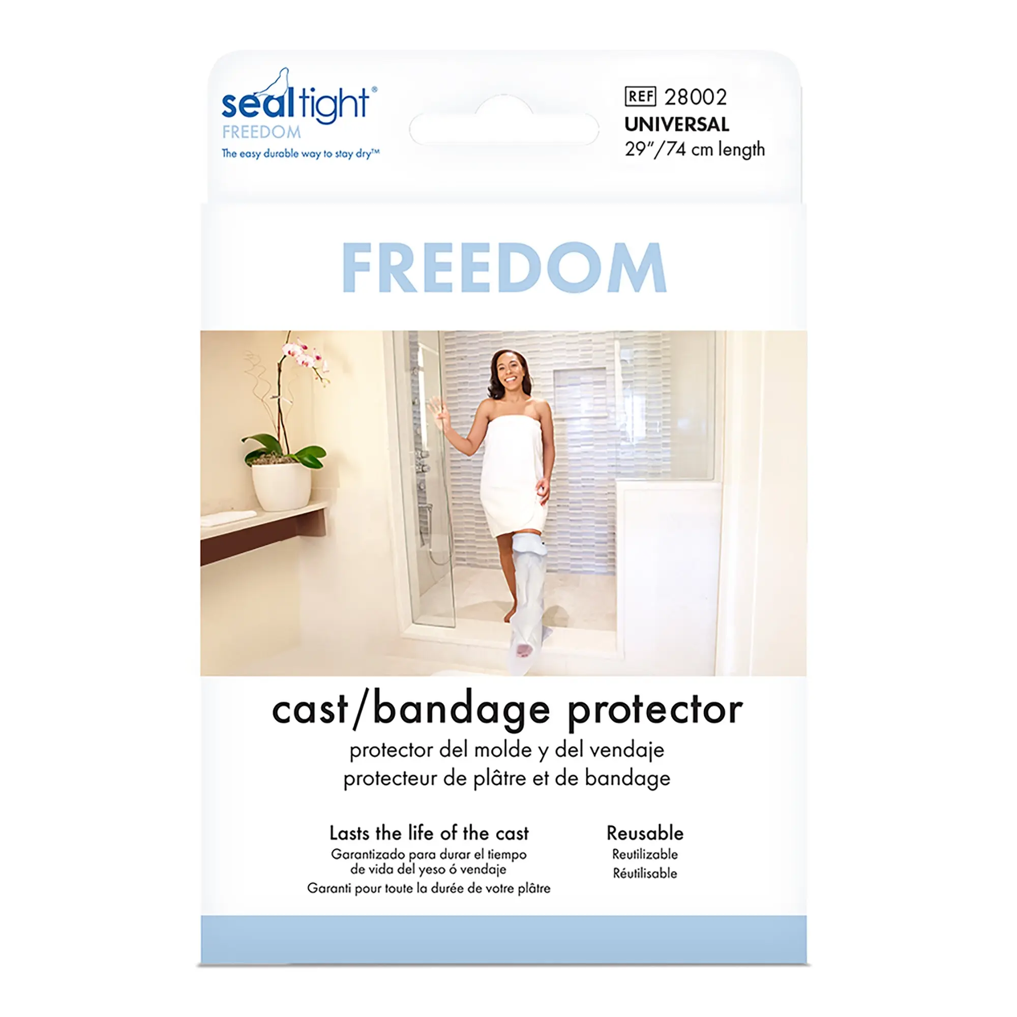 Cast Protector SEAL-TIGHT One Size Fits Most Polyvinyl 31 Inch Length