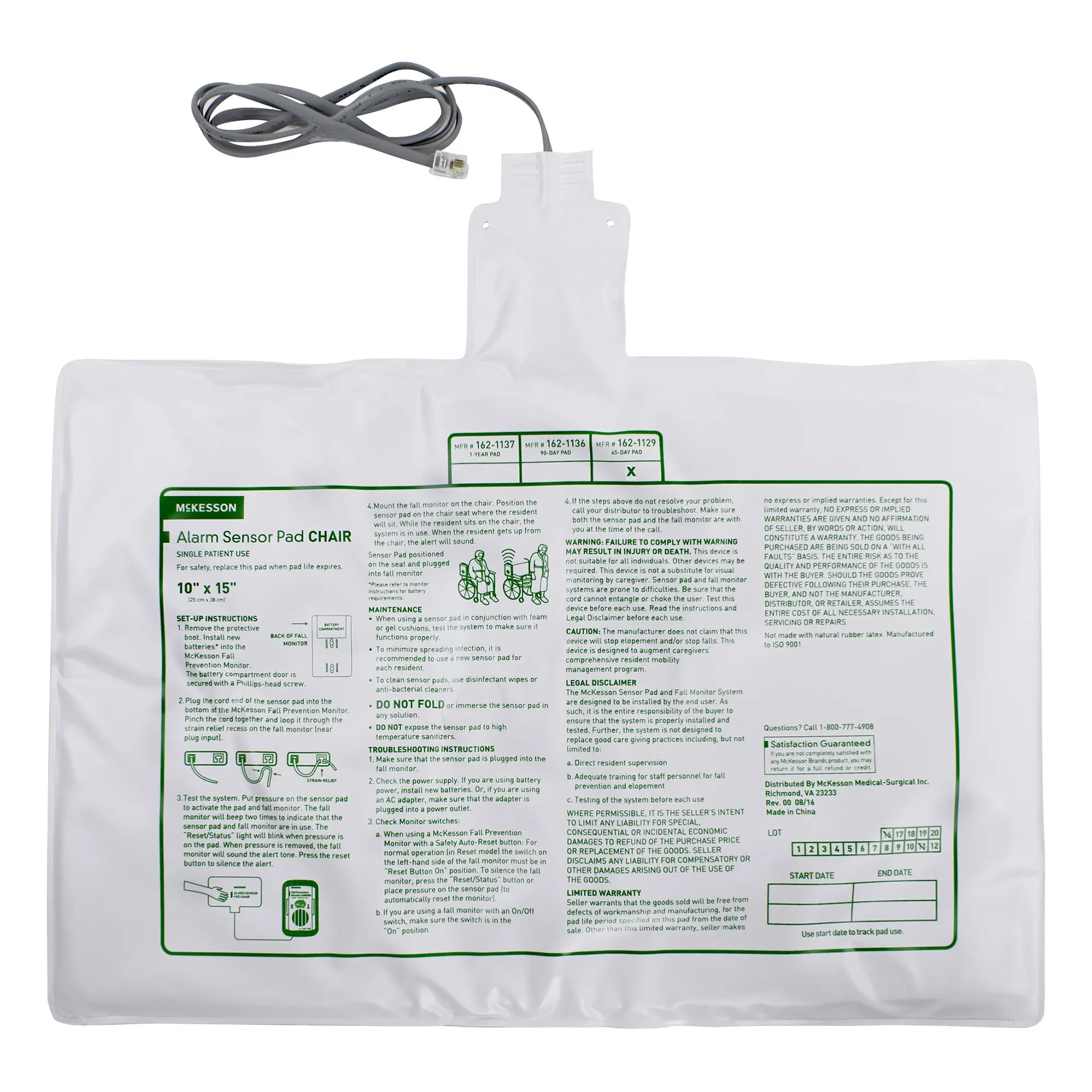 Chair Sensor Pad 10 X 15 Inch