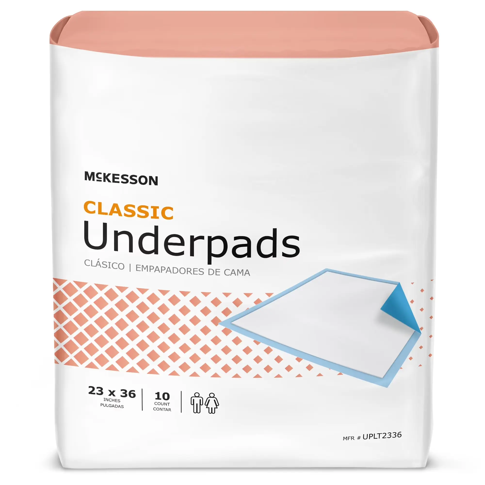Classic Plus Underpads, 23 X 36 in, Qty10