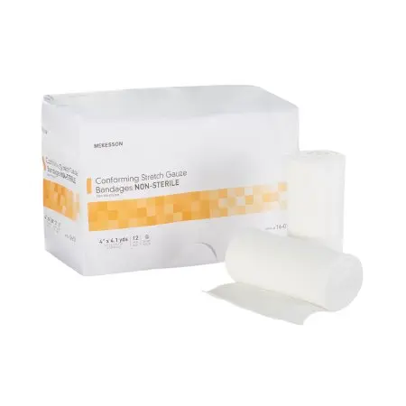 Conforming Stretch Gauze Bandages 4" x 4.1 yds 12/pk