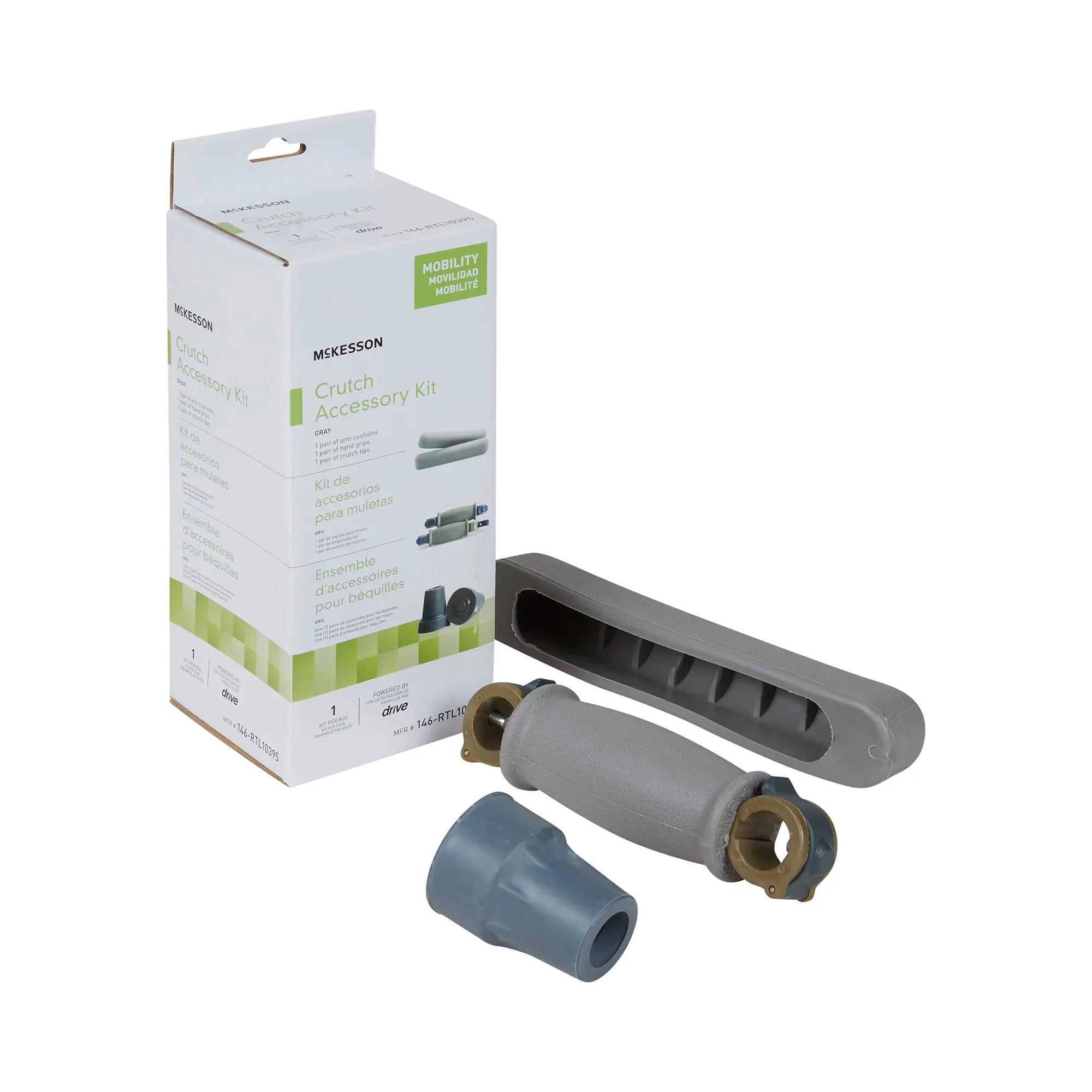 Crutch Accessory Kit Gray