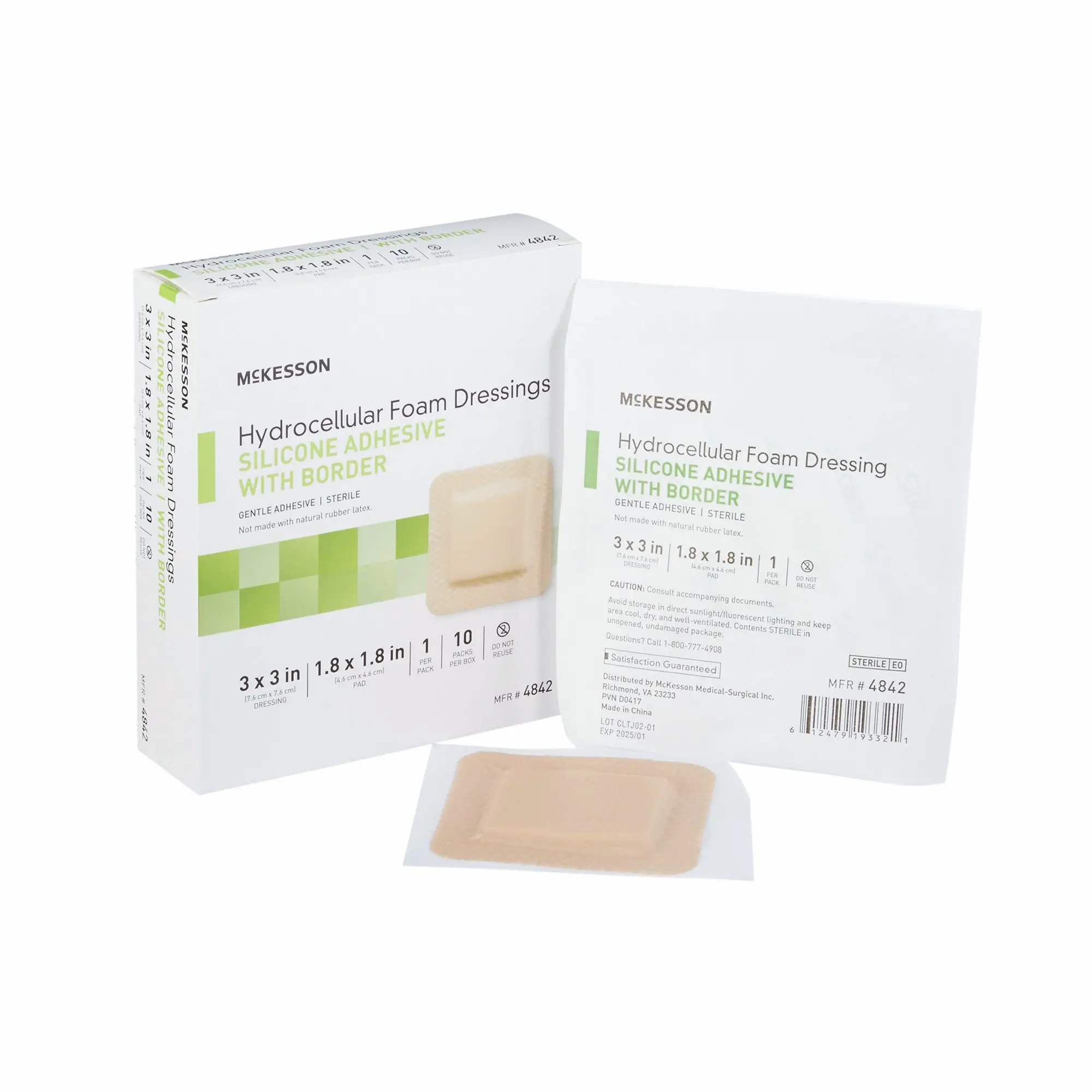 Hydrocellular Foam Dressings 3" x 3"  10/box