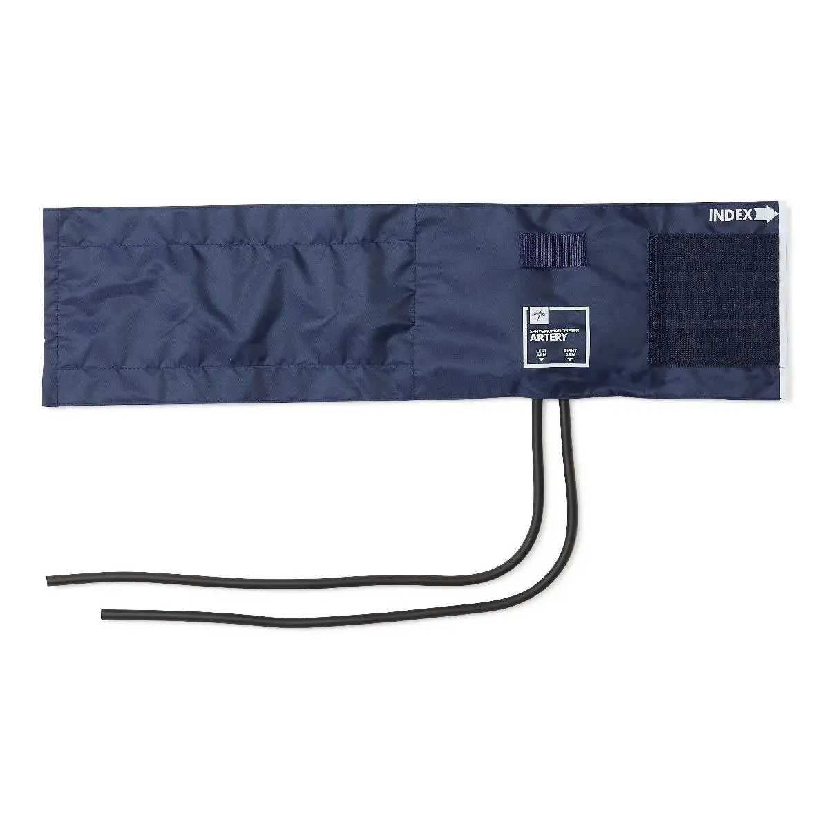 PVC Sphygmomanometer Bladder with 2-Tube Inflation Bag and Nylon Range Finder Cuff, Adult
