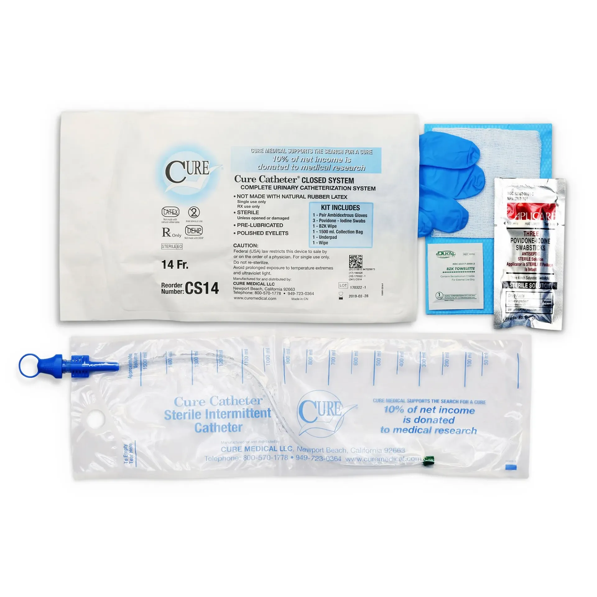 Sterile Intermittent Catheters 14Fr
