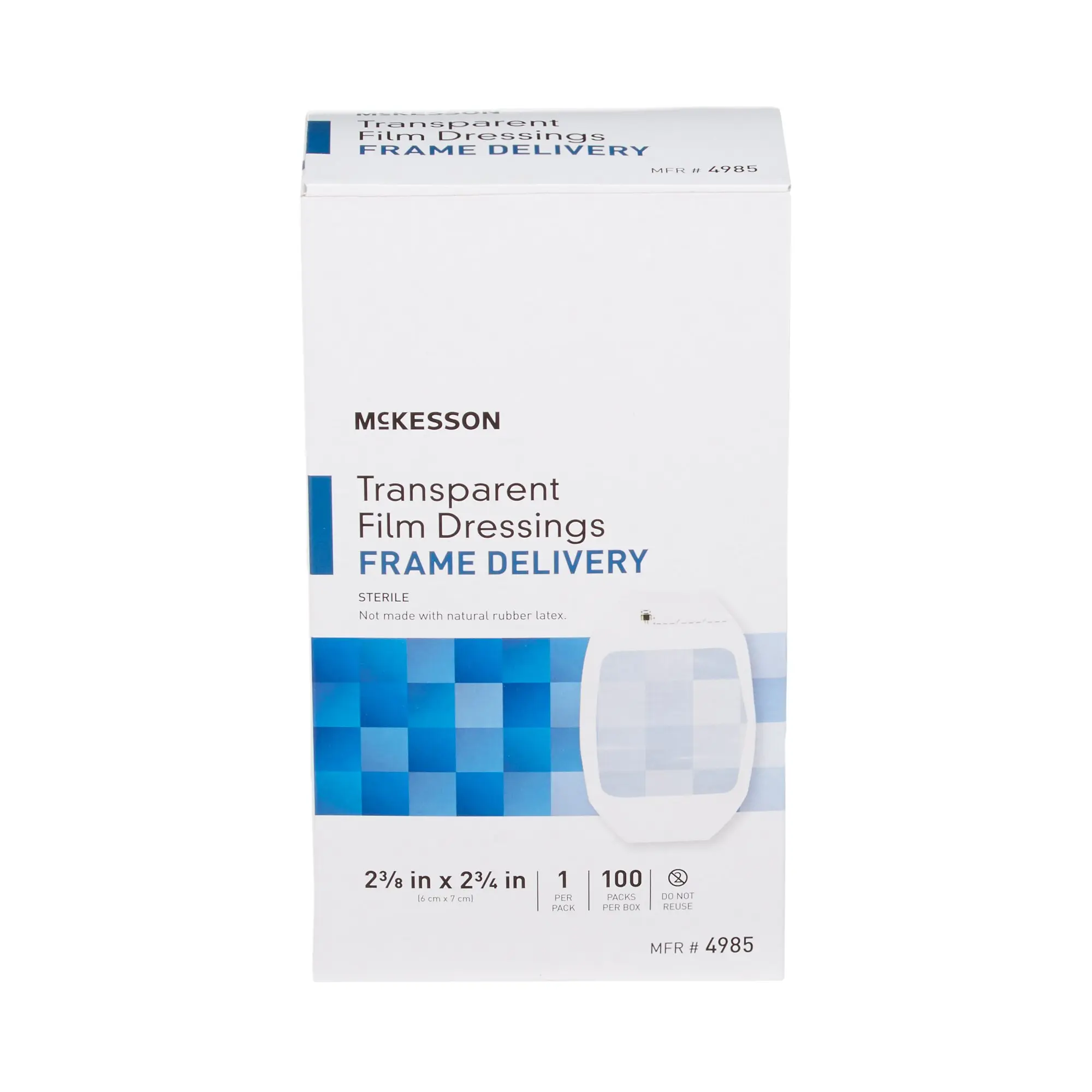 Transparent Film Dressing 4x4-2/4 1/pk 100/Box