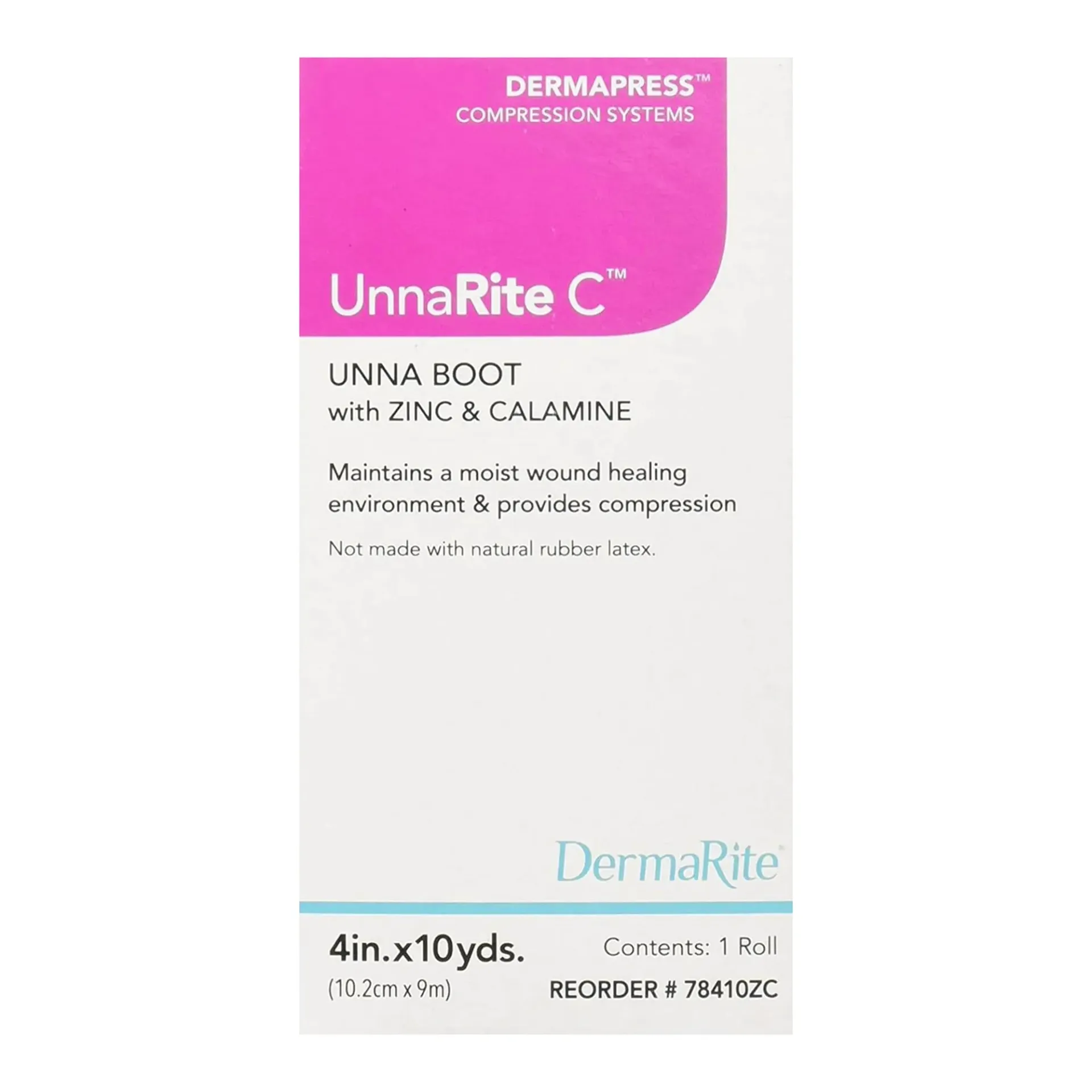 Unna Boot with Zinc & Calamine 4 Inch X 10 Yard, 1 Roll