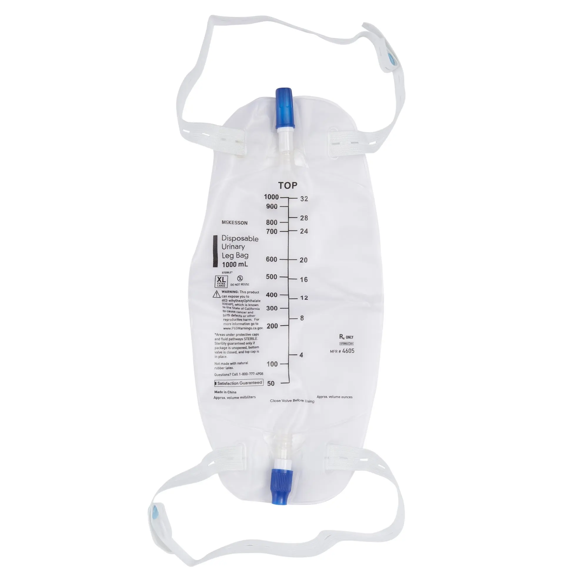 Disposable Urinary Leg Bag 100mL Sterile