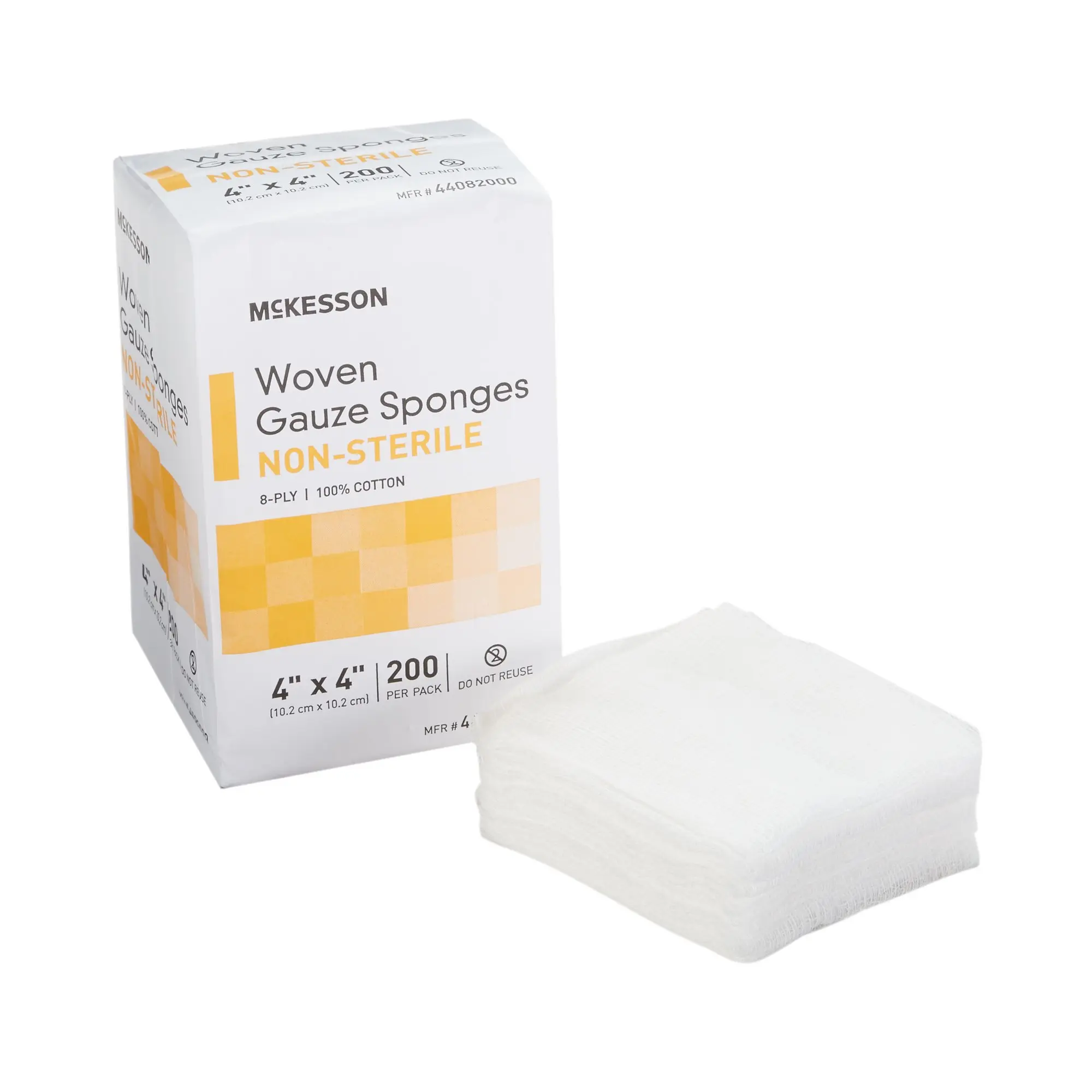 Woven Gauze Sponges 4x4 in 8-ply 200/pk